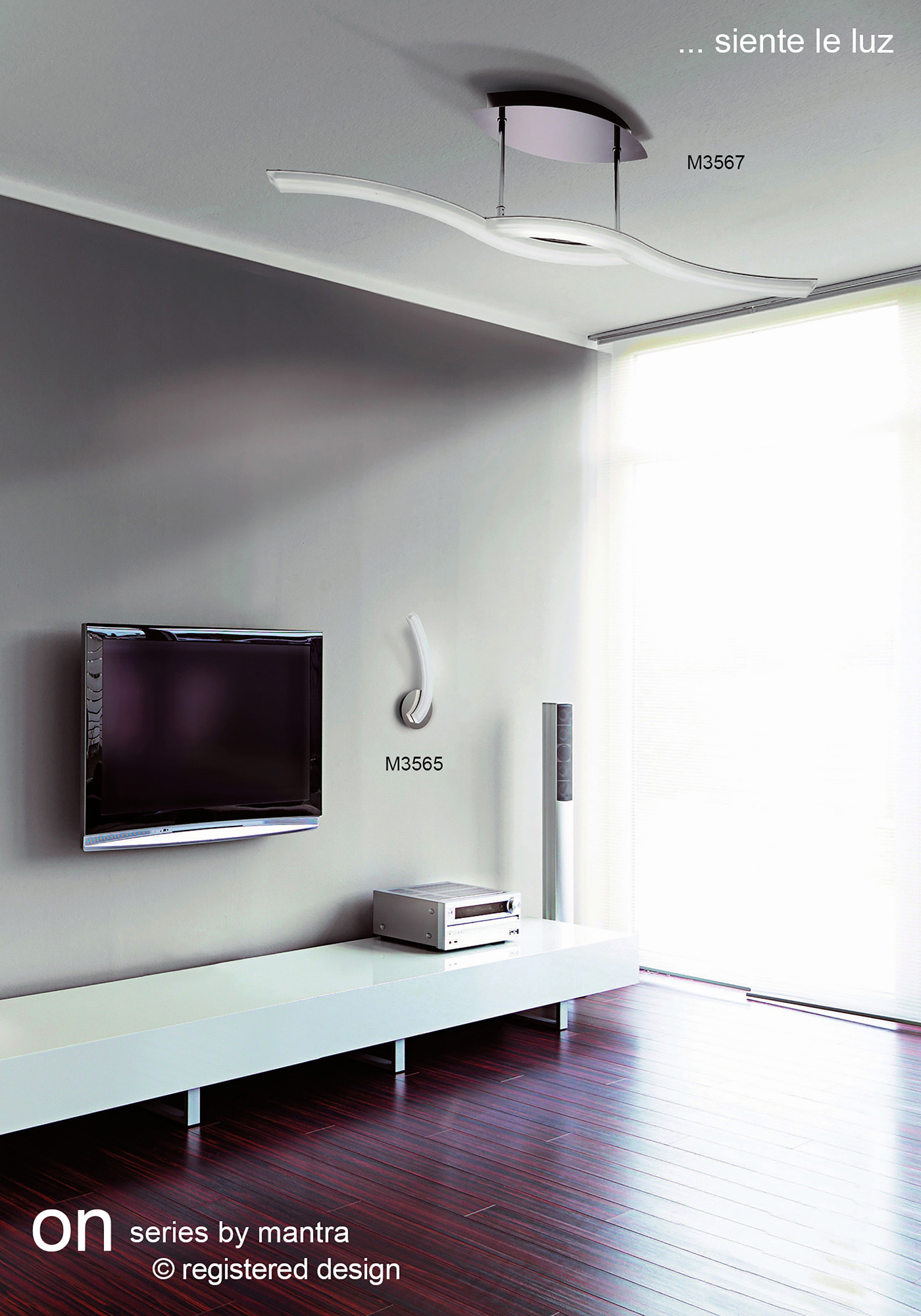 On Ceiling Lights Mantra Linear Fittings